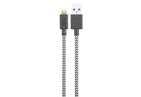 Питание и кабели Native Union Кабель Belt Lightning/USB (1,2 м), зебра