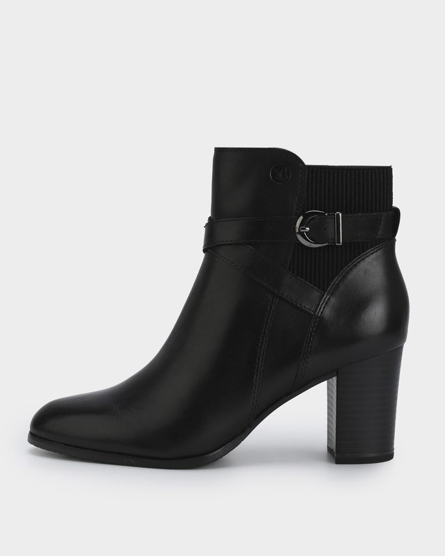 Ботильоны из натуральной кожи со стелькой Memotion и каблуком Antishokk