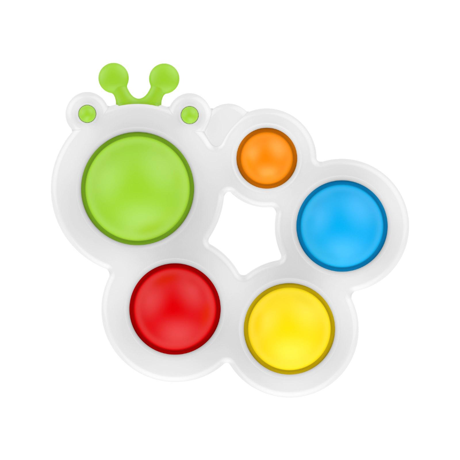 (ремень)Гусеница, держащаяся за доску, маленькие щупальца, пресс, цветной шар, развивающая игрушка разноцветный