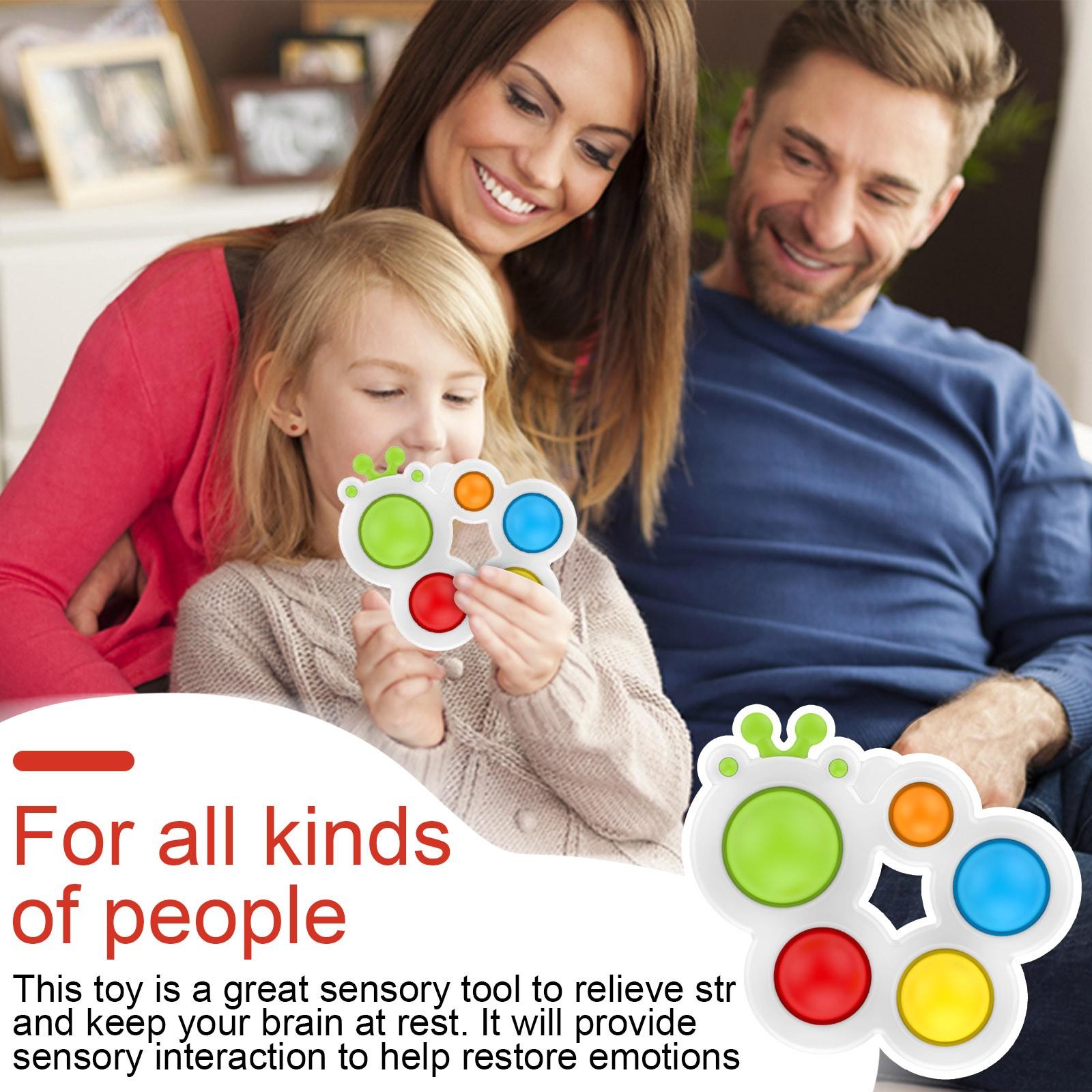 (ремень)Гусеница, держащаяся за доску, маленькие щупальца, пресс, цветной шар, развивающая игрушка разноцветный