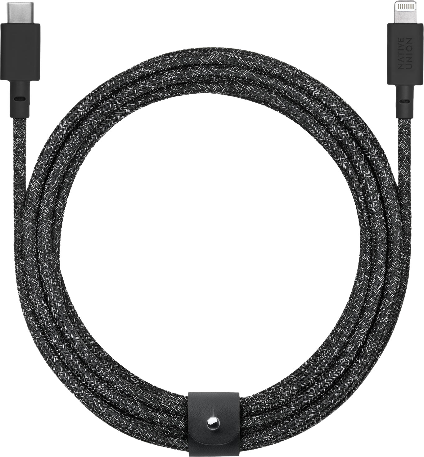 Питание и кабели Native Union Кабель Belt Cable USB-С - Lightning, 3м, нейлон, черный