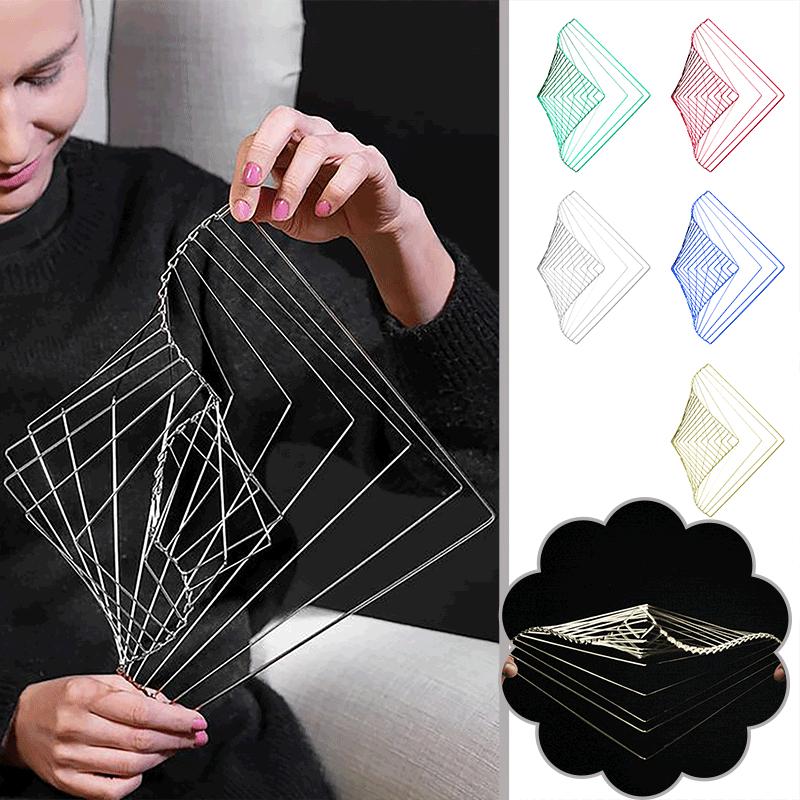 (Пояса)Снятие стресса Игрушки Atellani Квадратная волна Волшебное успокаивающее произведение искусства Домашний декор золотой